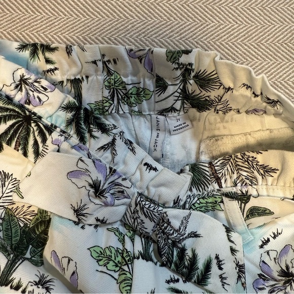 Janie & Jack Tropical Paperbag Waist Shorts Size 2T EUC - Picture 3 of 3